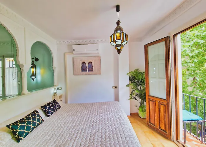 The Nasrid - Apartamento Con Balcon Frente A La Alhambra - Vistas Desde La Cama