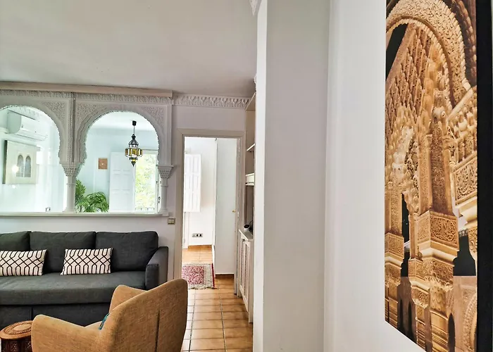 The Nasrid - Apartamento Con Balcon Frente A La Alhambra - Vistas Desde La Cama